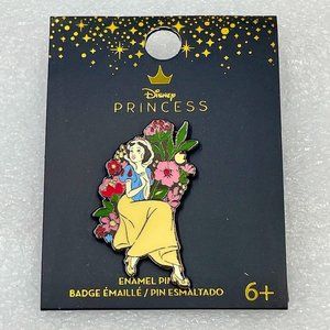 Loungefly Disney Princess Snow White Seated Floral Enamel Pin